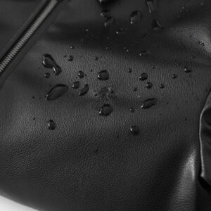 polo black leather jacket