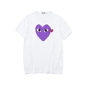 cdg play colorful hearts tee multi