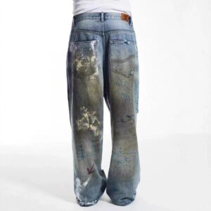 sssaint louis graffiti jeans unisex