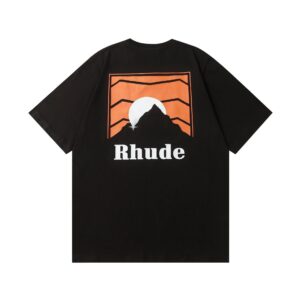 rhude sunset mountain tee multi