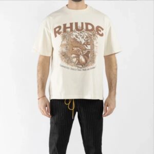 rhude wheat print t shirt multi color