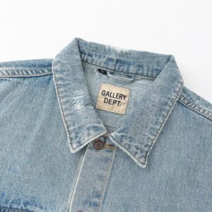 gallery dept embroidered denim jacket multicolor