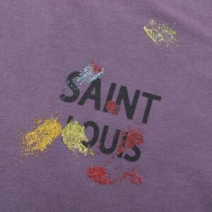 saint louis vintage t shirt purple