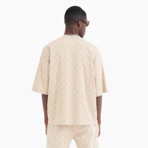 represent beige multi print tee