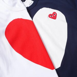 comme des garçons play t shirt navy