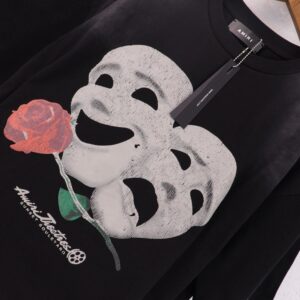 amiri crackled mask tee black