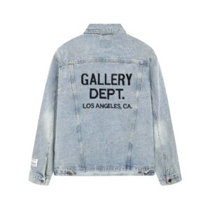 gallery dept embroidered denim jacket multicolor