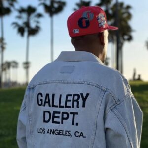 gallery dept embroidered denim jacket multicolor