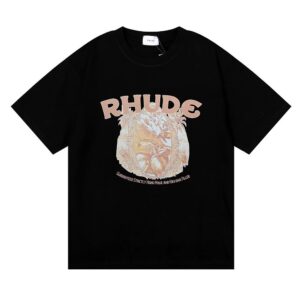 rhude wheat print t shirt multi color