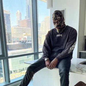 gallery dept flame sleeve tee black