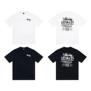 stussy graphic tee multi color
