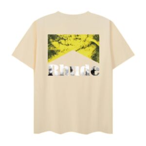 rhude graphic print t shirt multi