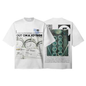 rhude graphic print t shirt multi