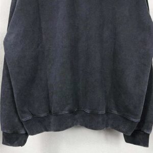 balenciaga vintage logo hoodie black