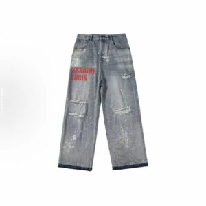sssaint louis ripped denim jeans black/blue