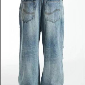 sssaint louis ripped denim jeans black/blue