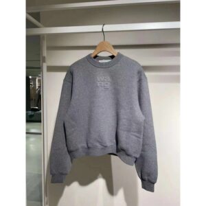alexander wang glitter sweatshirt grey