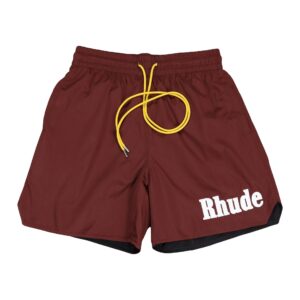 rhude embroidered casual shorts multi