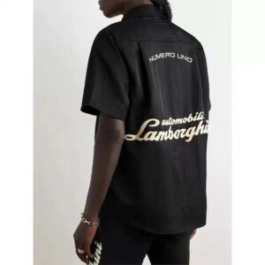 rhude logo short sleeve shirt multicolor