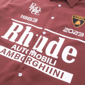 rhude logo short sleeve shirt multicolor