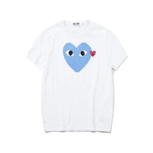 cdg play colorful hearts tee multi