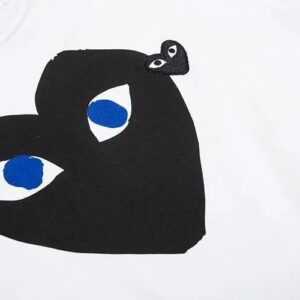 cdg play colorful hearts tee multi