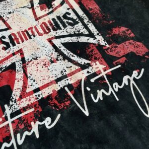 sssaint louis cross star graffiti tee black/white