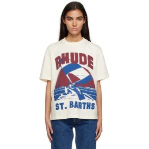 rhude sail print t shirt multi