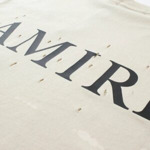 amiri distressed dye t shirt multi