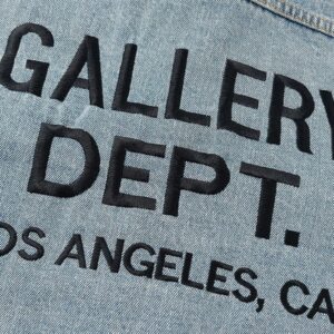 gallery dept embroidered denim jacket multicolor
