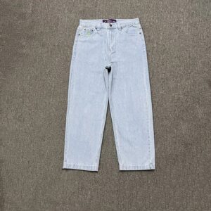 adwysd washed denim pants multi color