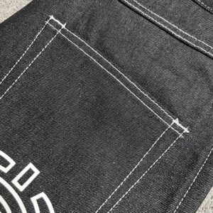 adwysd washed denim pants multi color