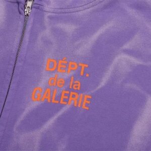 gallery dept water wash zip hoodie multi color