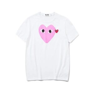 cdg play colorful hearts tee multi