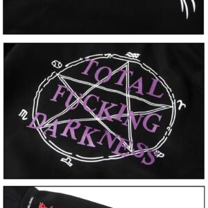 vetements magic pattern hoodie black