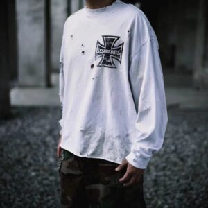 sssaint louis cross star graffiti tee black/white