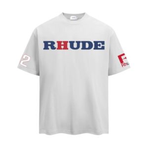 rhude graphic print t shirt multi
