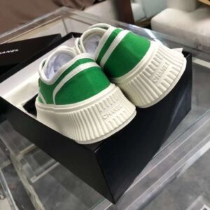 chanel vintage sneakers green