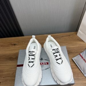 prada re nylon sneakers white