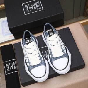 maison mihara yasuhir mmy blue sneakers white bone