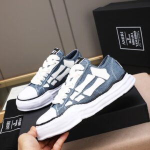 maison mihara yasuhir mmy blue sneakers white bone
