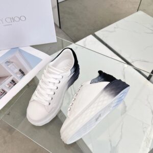 jimmy choo diamond sneakers black white