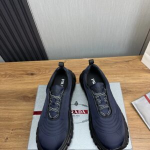 prada re nylon sneakers blue