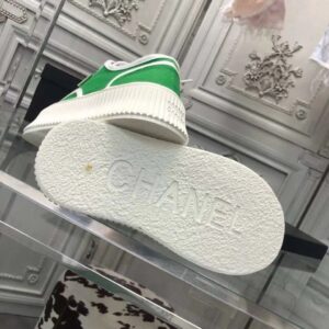 chanel vintage sneakers green