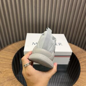 moncler ultra light knit sneakers grey