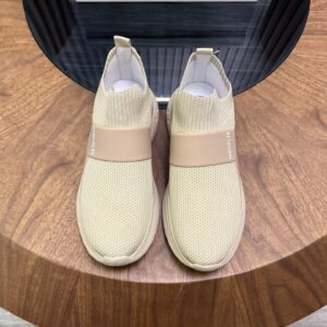 moncler ultra light knit sneakers beige