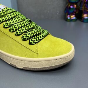 lanvin suede sneakers yellow
