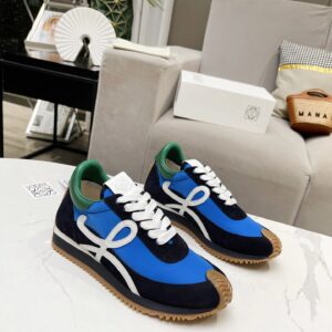 loewe hidden heel sneakers blue white