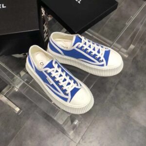 chanel vintage 2021 sneakers blue