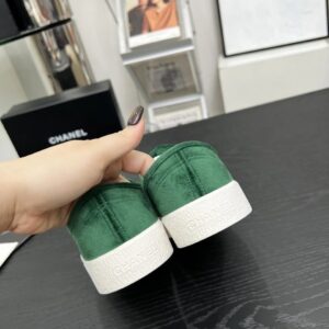 chanel vintage sneakers green